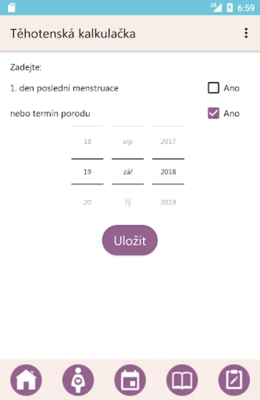 Těhotenská kalkulačka for Android - Comprehensive Pregnancy Tracker