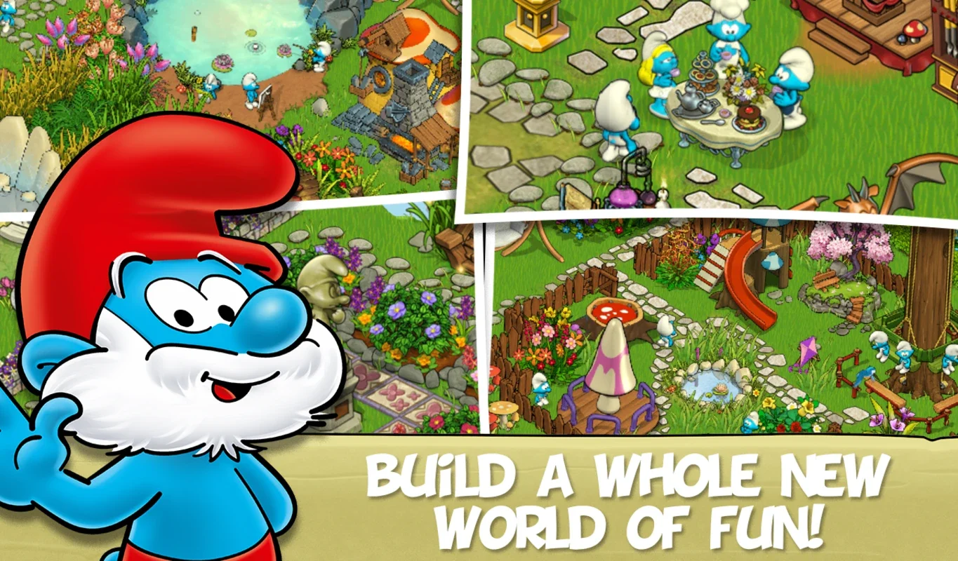 Smurfs and the Magical Meadow for Android: Thriving Adventures