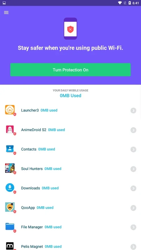 Protect Free VPN+Data Manager for Android: Secure Browsing & Data Control