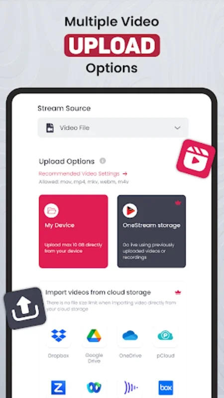 OneStream Live for Android - Stream and Schedule with Ease