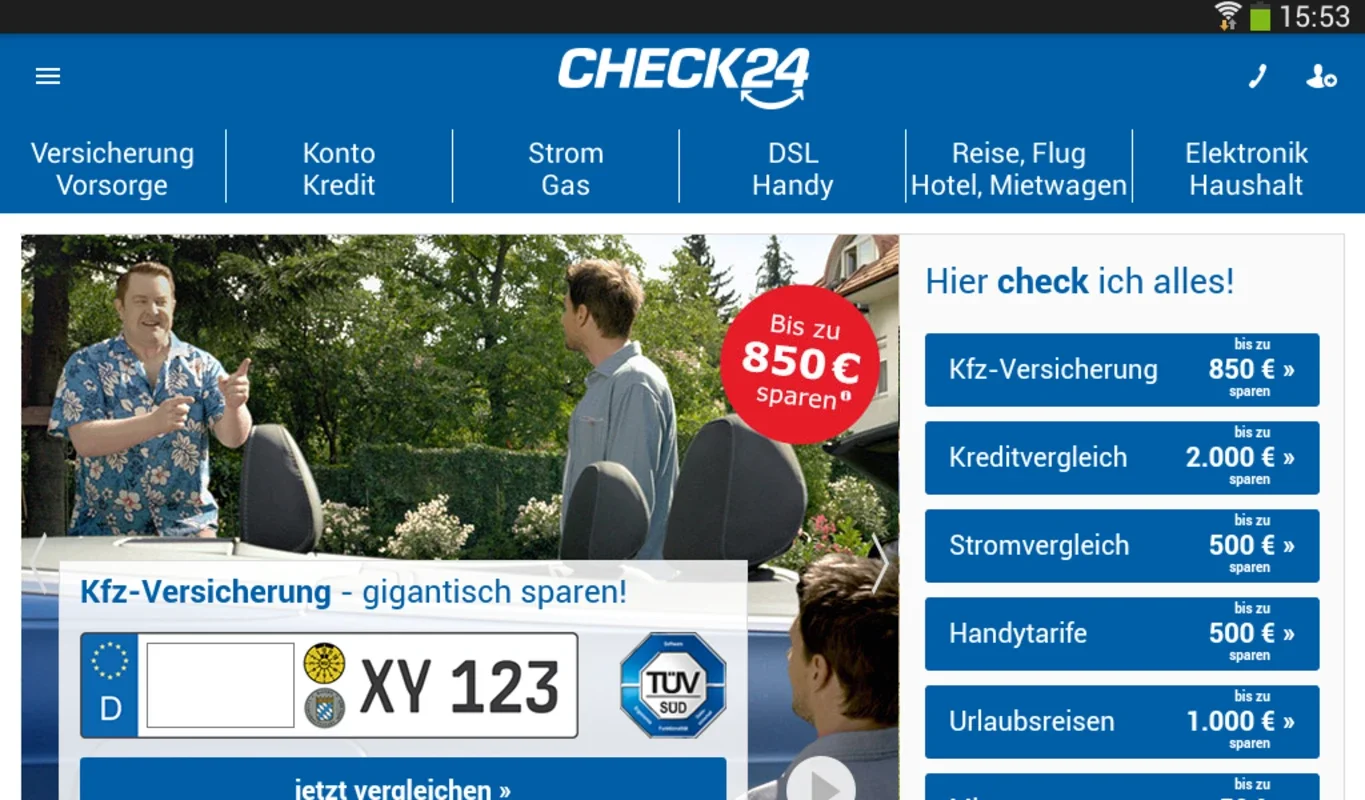 CHECK24 Vergleiche for Android: Compare Services in Germany
