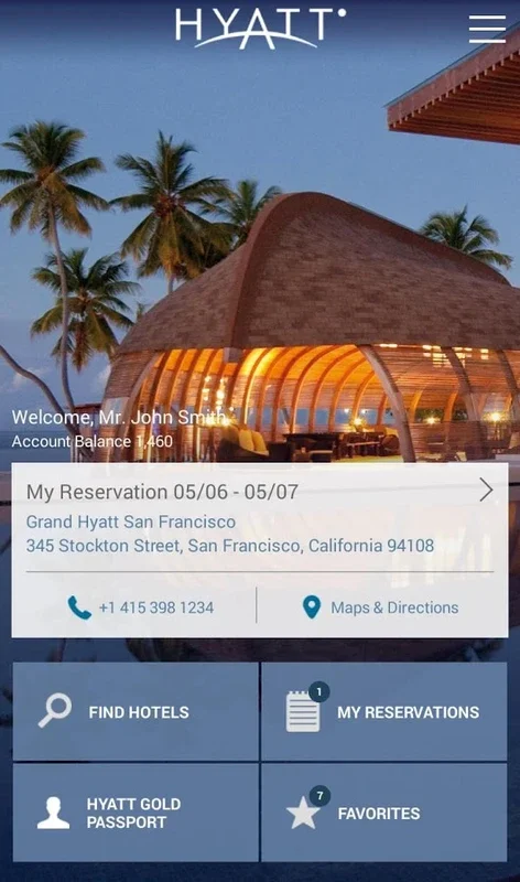 Hyatt for Android - Manage Travel on the Go