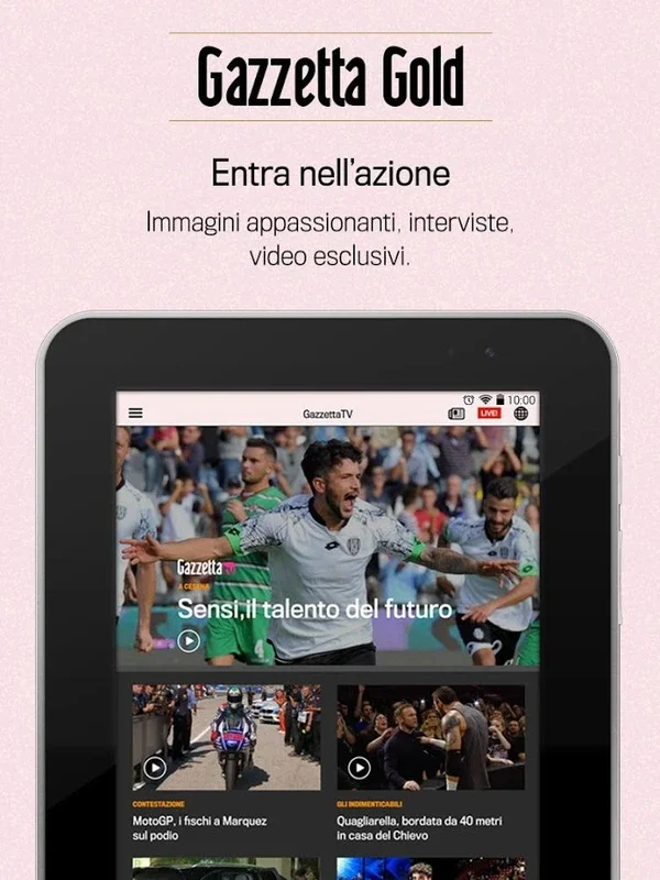 Gazzetta Gold for Android - Unparalleled Italian Sports News