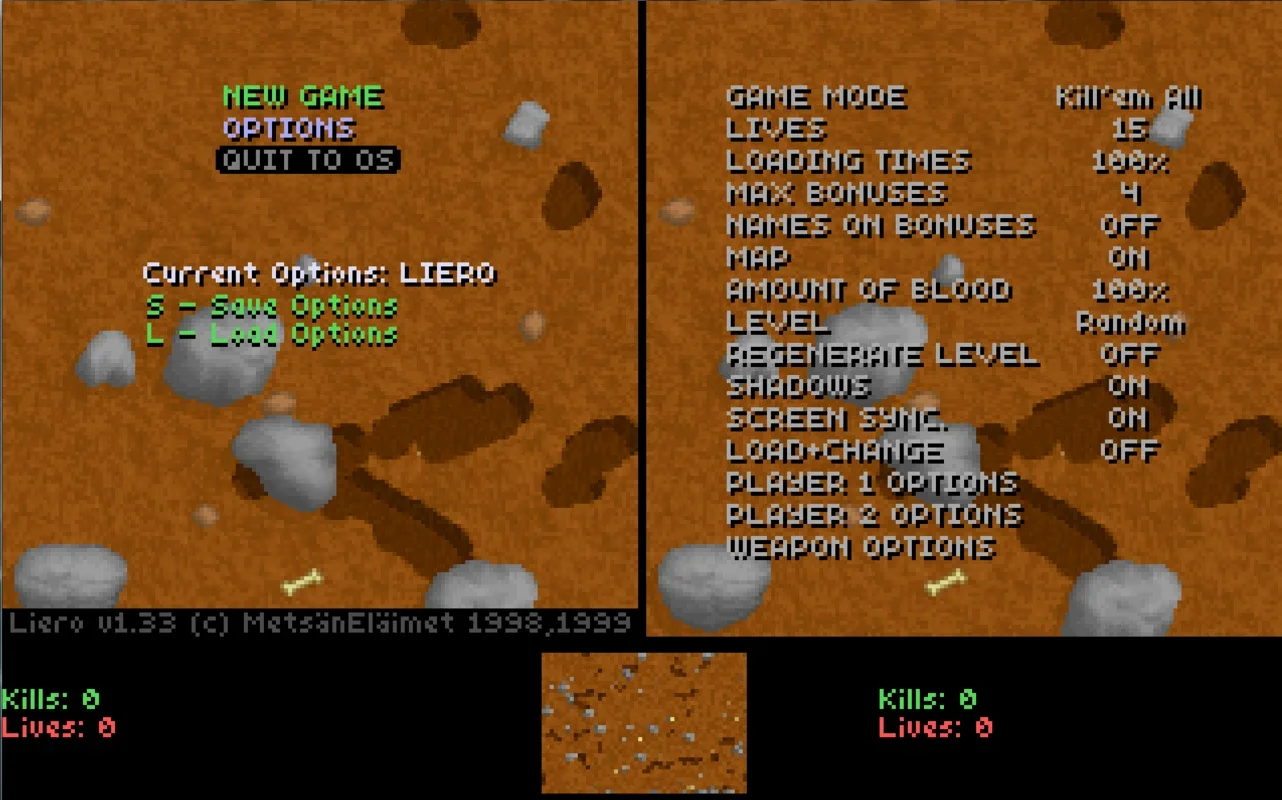 Liero for Windows - A Free and Fun Arcade Game