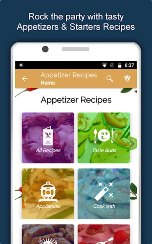 Appetizers, Snacks & Starters for Android: Explore Global Flavors