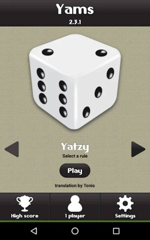 Yatzy for Android - Engaging Dice Game