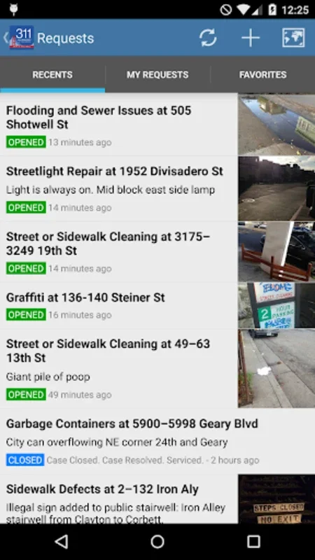 SF311 for Android: Easy Reporting of San Francisco Issues