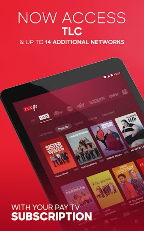 TLC GO for Android - Stream Your Favorite Shows