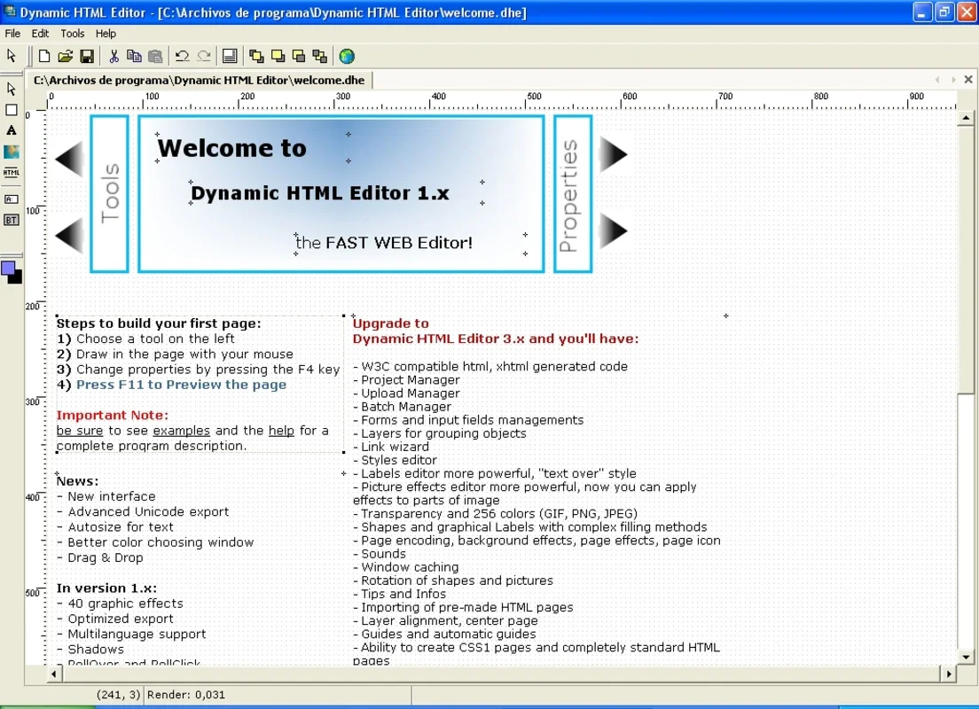 Dynamic HTML Editor for Windows - Create Stunning Webpages