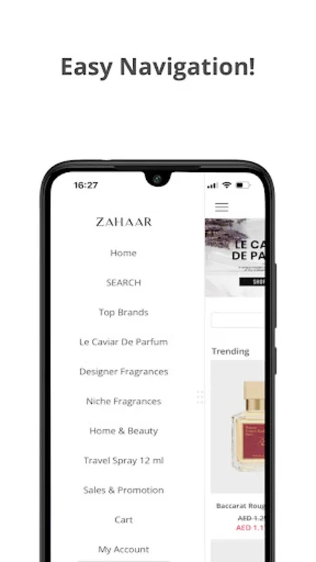 Zahaar for Android - Exclusive Niche Perfumes and Premium Services