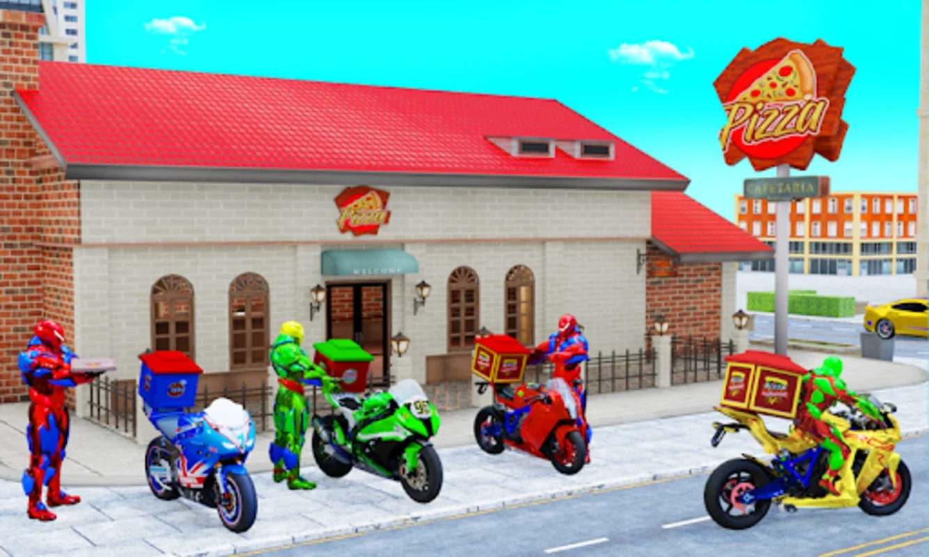 Superhero Bike Delivery Taxi for Android - No Downloading Needed