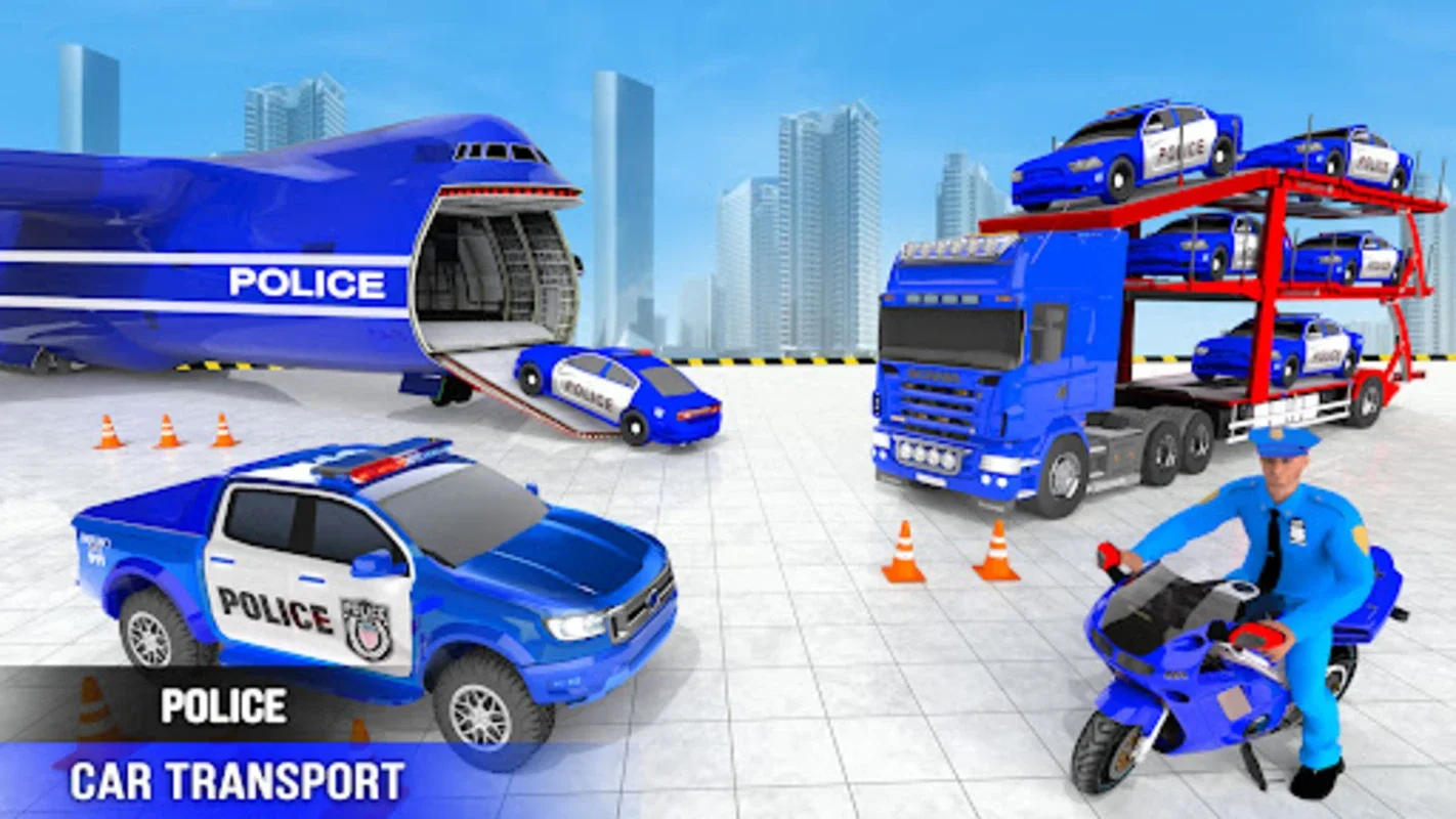 Police Car Transporter Game 3D for Android - No Downloading Needed