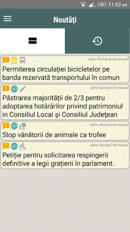 Panoul de Bord for Android - Simplify Petitioning