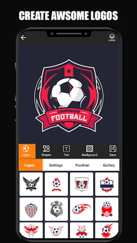 Football Logo Maker for Android - No Downloading Needed