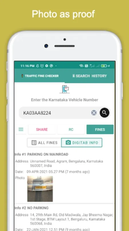 Bangalore Traffic -Check Fines for Android - Download the APK from AppHuts