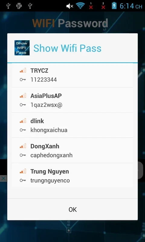 WIFI PASSWORD for Android - View Saved Passwords