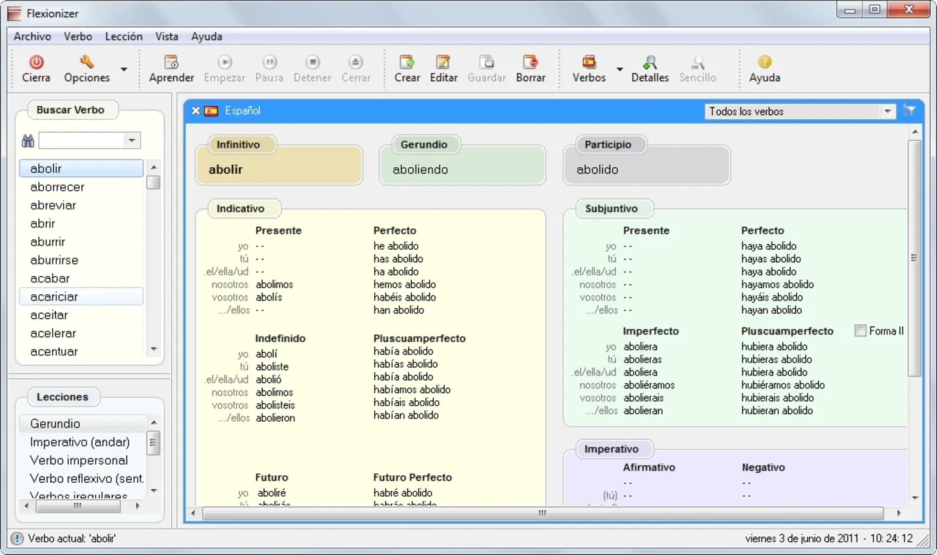 Flexionizer for Windows: Master Verb Conjugation