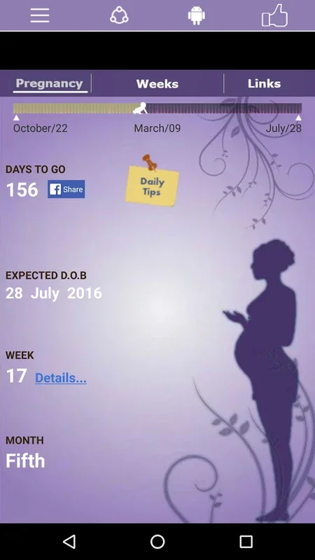 Layout for Android: Comprehensive Pregnancy Tracking