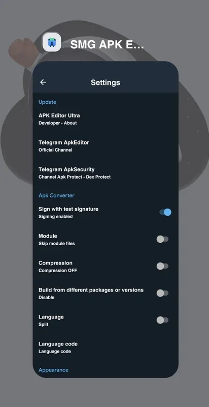 SMG APK Editor Pro for Android: Customize APKs Easily