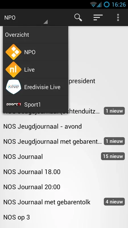 Gemist! for Android - Enjoy NPO and Fox Sports Content