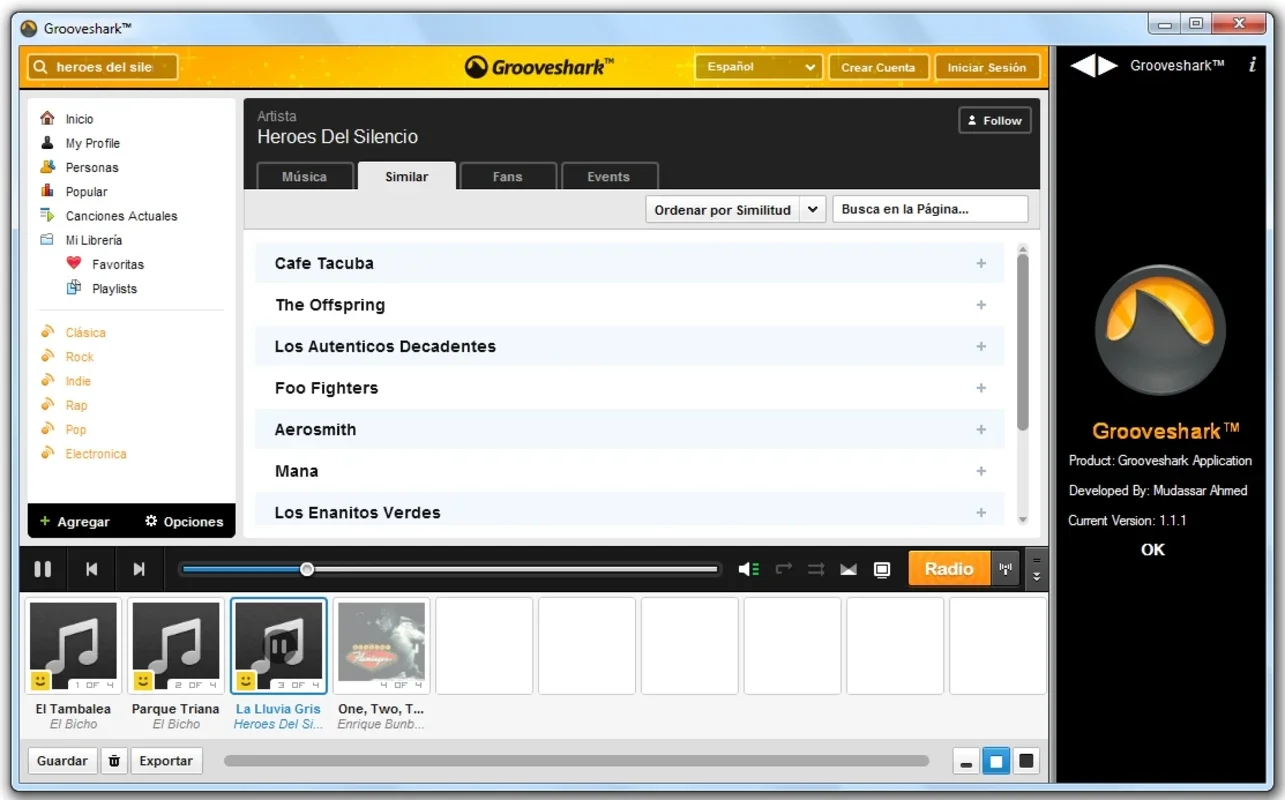 Grooveshark Application for Windows: Free Music Streaming