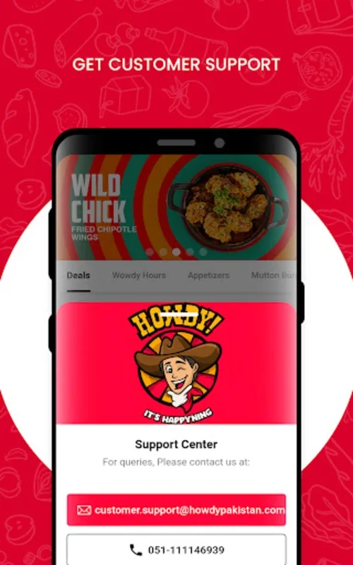 Howdy for Android - Enjoy Authentic Grilled Gourmet Burgers