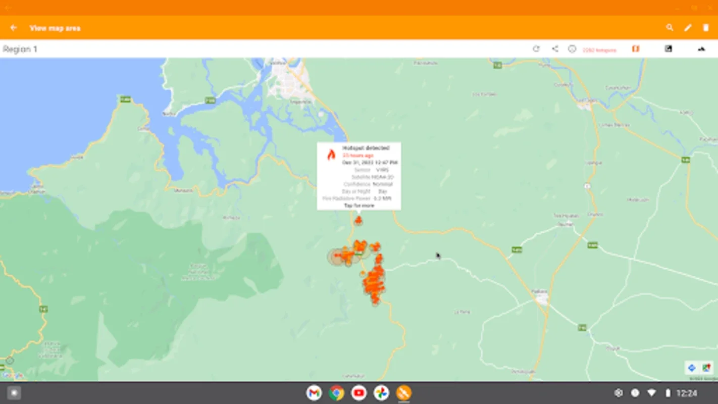 Fireguard for Android: Real - Time Wildfire Monitoring