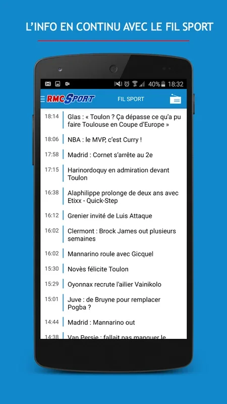 RMC Sport for Android - Comprehensive Sports Coverage