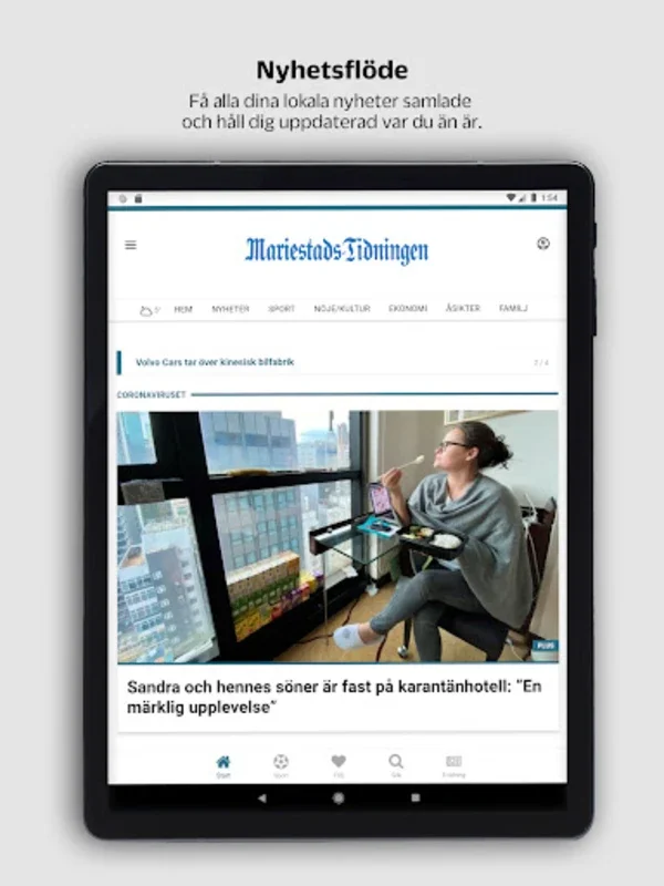 MT for Android - Customizable Local News