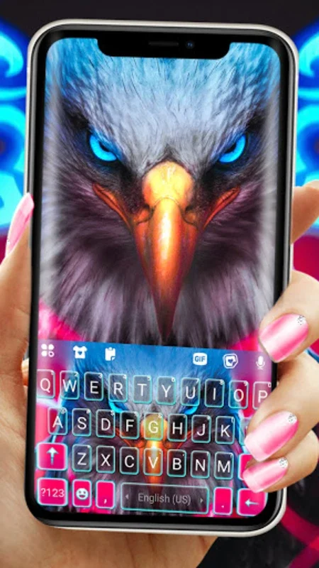 Angry Eagle Theme for Android - Customizable Keyboard