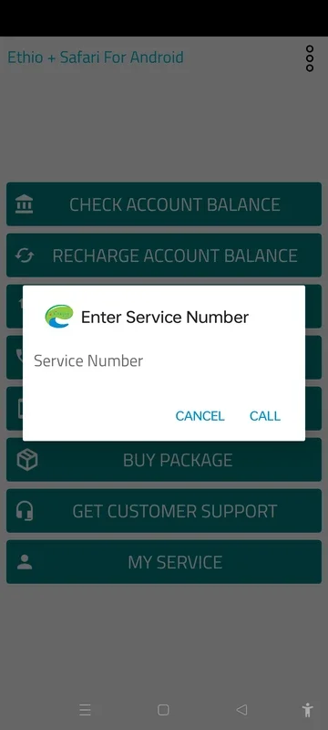 Ethio + Safari for Android - Manage Telecom Services Easily