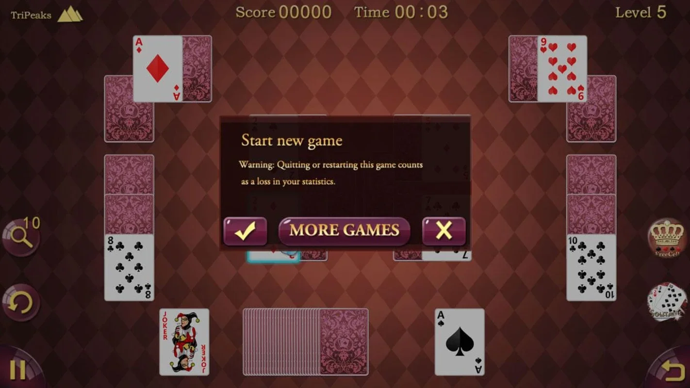 TriPeaks Solitaire for Android - Engaging Card Game