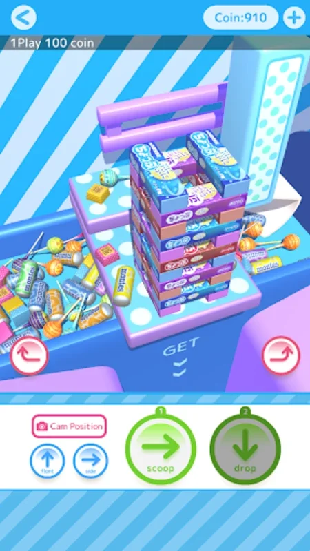 Sweet Claw Machine Game for Android - Realistic Candy Grabbing