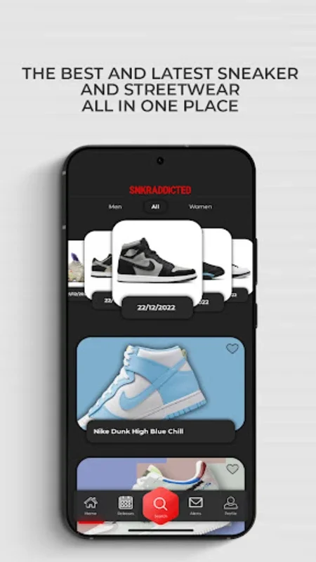 SNKRADDICTED for Android - Stay on Top of Sneaker Releases