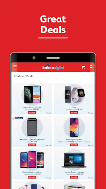 Reliance Digital Online Shopping App for Android - Seamless Shopping