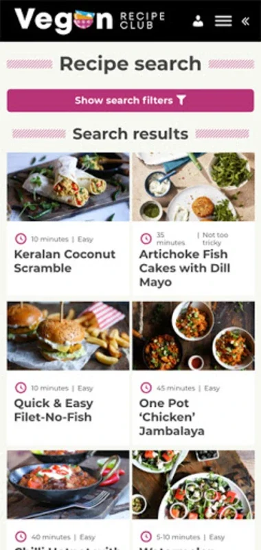 Vegan Recipe Club for Android - Discover 600+ Vegan Recipes