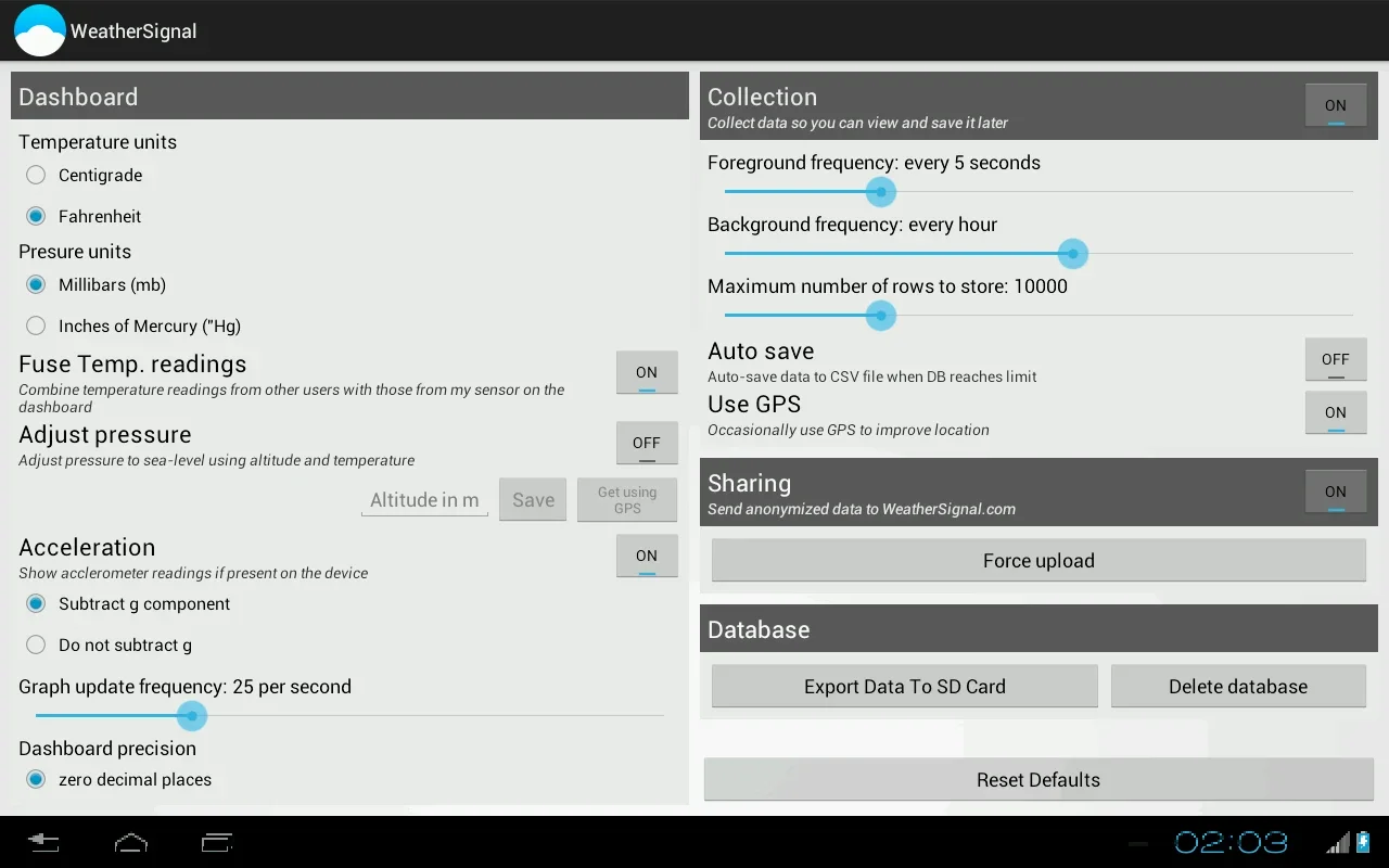 WeatherSignal for Android: Real - Time Weather Monitoring