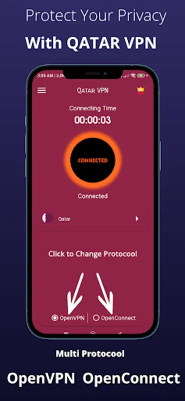 QATAR VPN - Safe Secure Proxy for Android - No Downloading Required