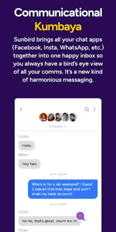 Sunbird: iMessage for Android - Seamless Messaging on Android