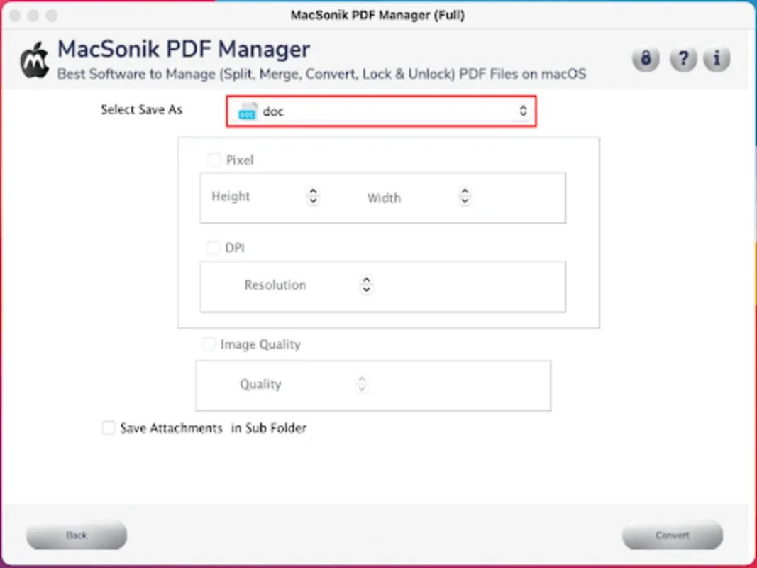 MacSonik PDF Manager Tool for Mac - Comprehensive PDF Solution