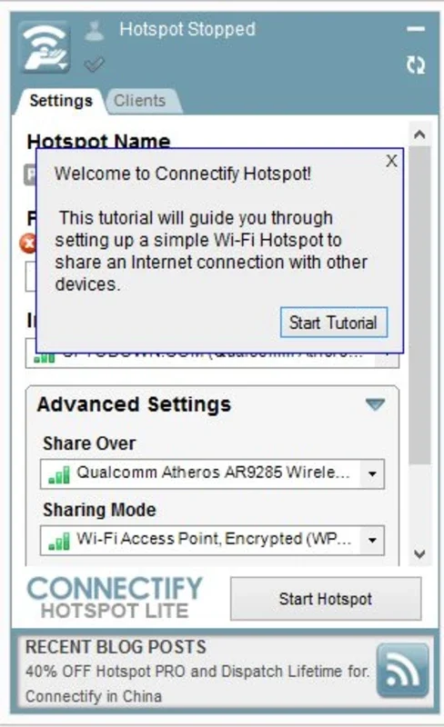 Connectify Hotspot for Windows - Share Internet Easily