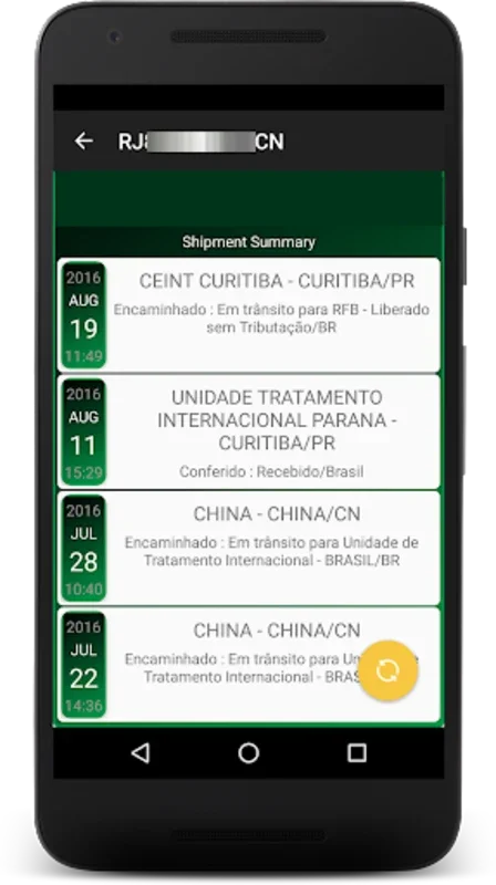 Track AliExpress in Brazil for Android - Simplify Package Tracking