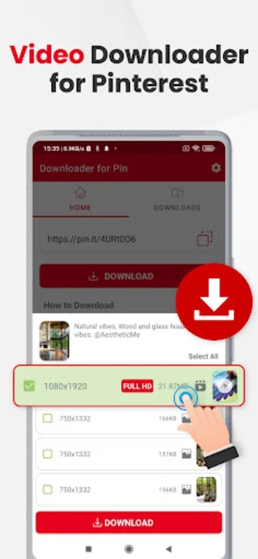 Pin Downloader for Android - Download the APK from AppHuts