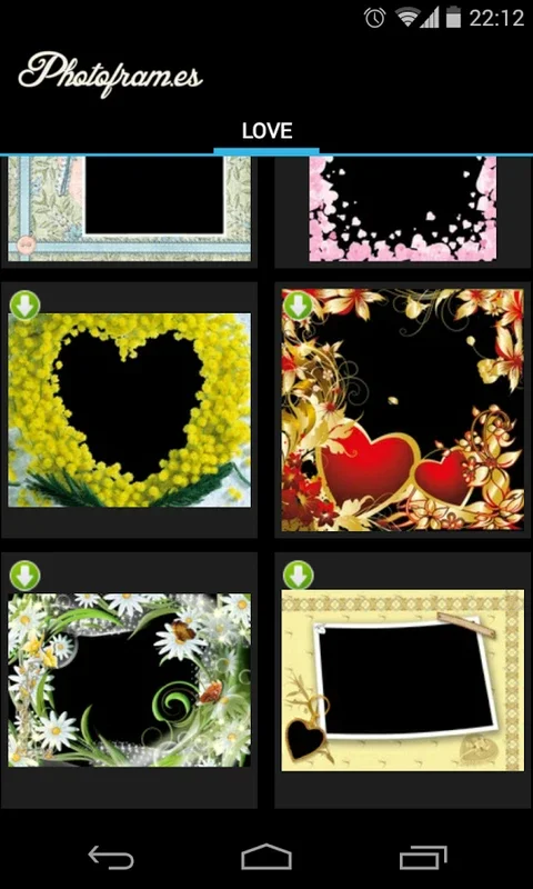 Love PhotoFrames for Android - Create Romantic Photo Memories