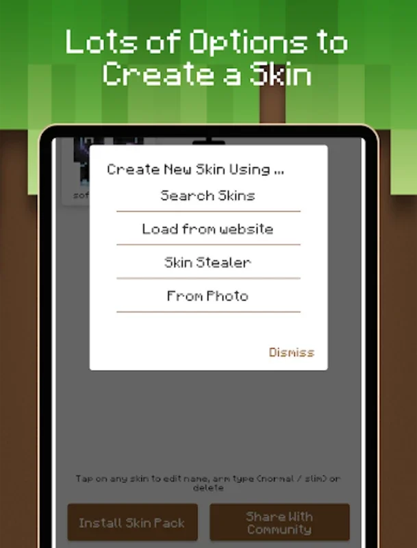 Skin Pack Maker for Minecraft on Android - No Download Required