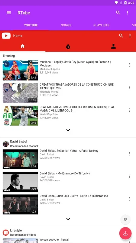 RTube for Android - Effortless YouTube Video Downloads