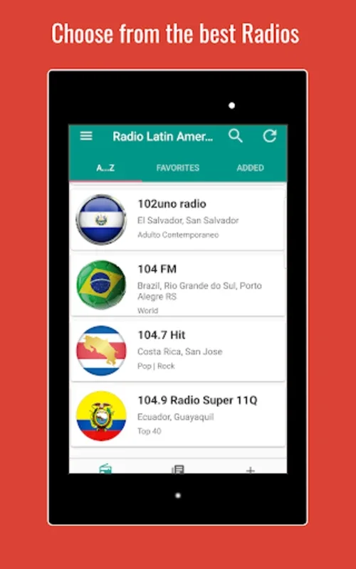 Latin American Radio Stations for Android - Immersive Audio