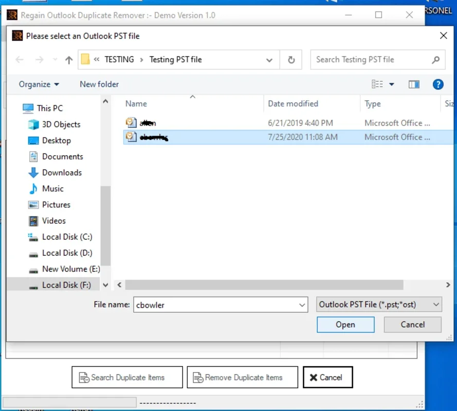 Regain Outlook Duplicate Remover for Windows: Clear Duplicates