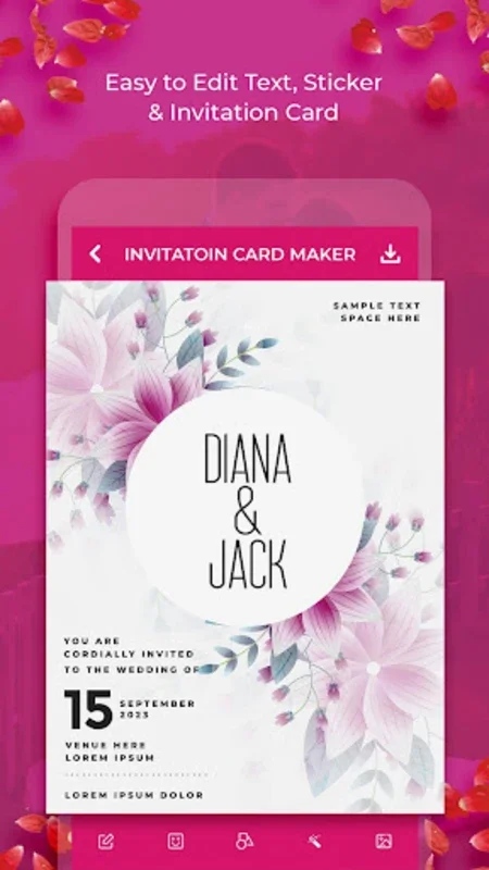 Wedding Invitation Card Maker for Android - Effortless Invite Creation