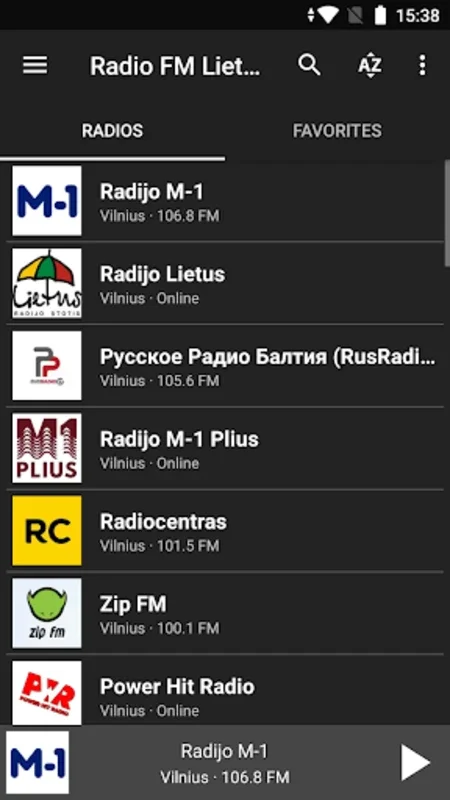 Radio FM Lietuva (Lithuania) for Android - Diverse Radio Content